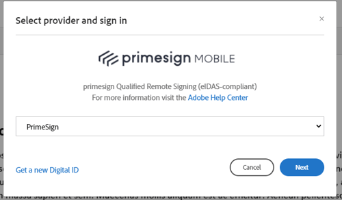 Sign with Adobe Acrobat Sign - Step 1