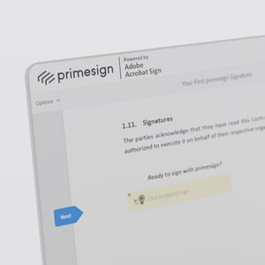 primesign with Adobe Acrobat Sign